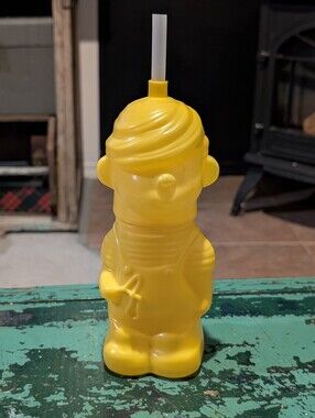 Vintage 90s Dairy Queen Dennis The Menace Collectible Blow Mold Sip Cup!